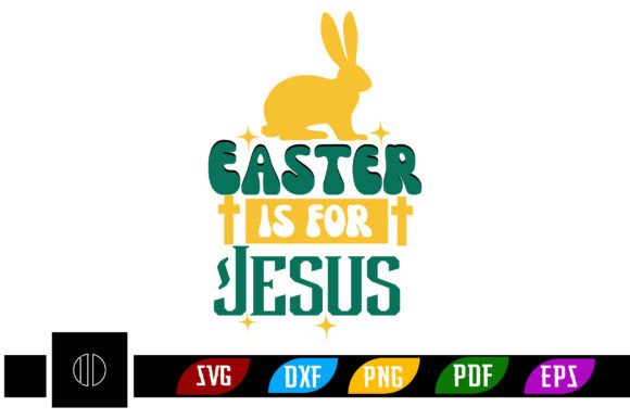 Easter Is for Jesus Retro SVG Design – A Crafty Graphic for Seasonal Blog Content