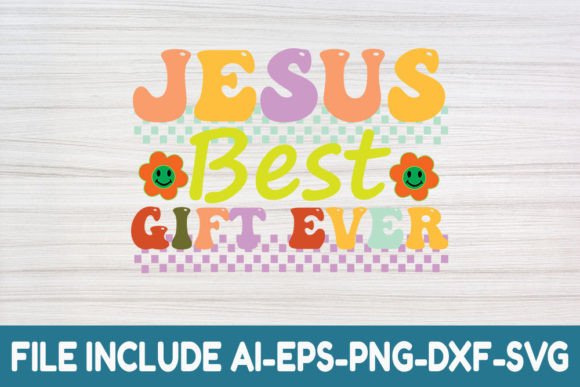 h1Jesus Best Gift Ever - Retro Christian Graphics for Crafts & Digital Selling/h1