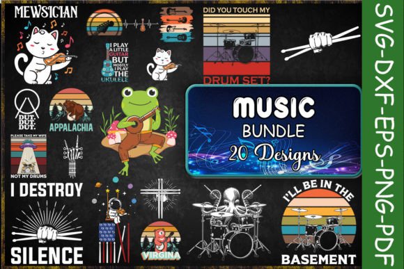 Music SVG Bundle: Playful Graphics for Craft & Content Publishing Projects