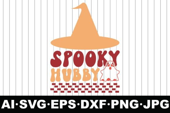 Spooky Hubby Halloween Groovy SVG Graphics for Crafts & Digital Products